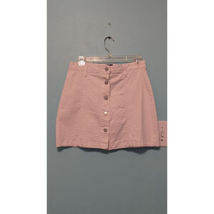 Women's Just Black White Denim Skirt Size M